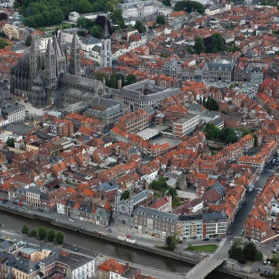 Ecole secondaire des Frères en vue aérienne