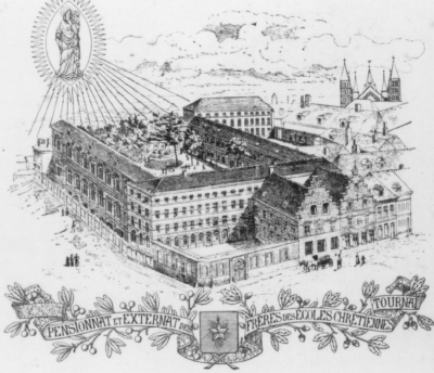 Photo historique de l'école des Frères de Tournai.