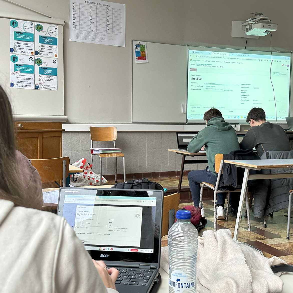 Ecole secondaire des Frères en vue aérienne